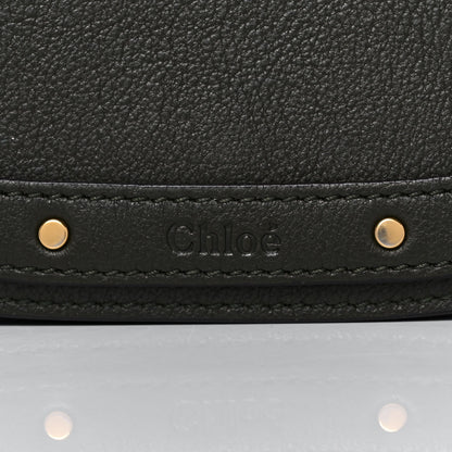 Chloe Calfskin Suede Medium Nile Bracelet Bag Black 10 of 12