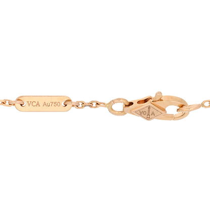Van Cleef & Arpels 18K Rose Gold Diamond Mini Frivole Pave Bracelet 3 of 3