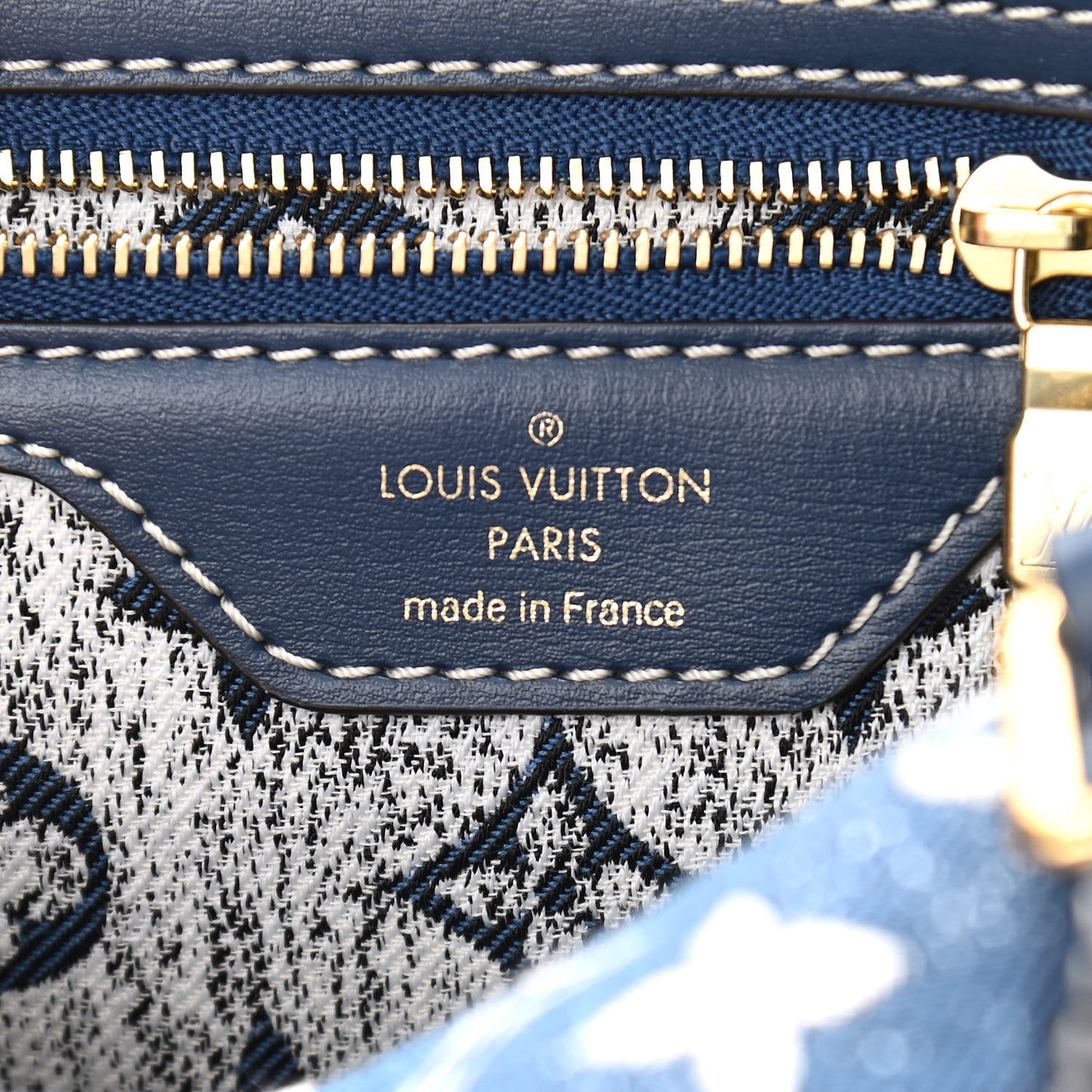 Monogram Jacquard Denim Speedy Bandouliere 25 Bleu