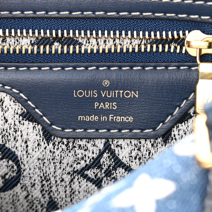 Louis Vuitton Monogram Jacquard Denim Speedy Bandouliere 25 Bleu 6 of 9
