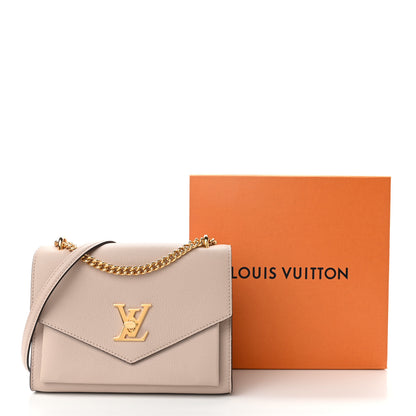 Louis Vuitton Soft Calfskin Mylockme Chain Bag BB Greige 10 of 10