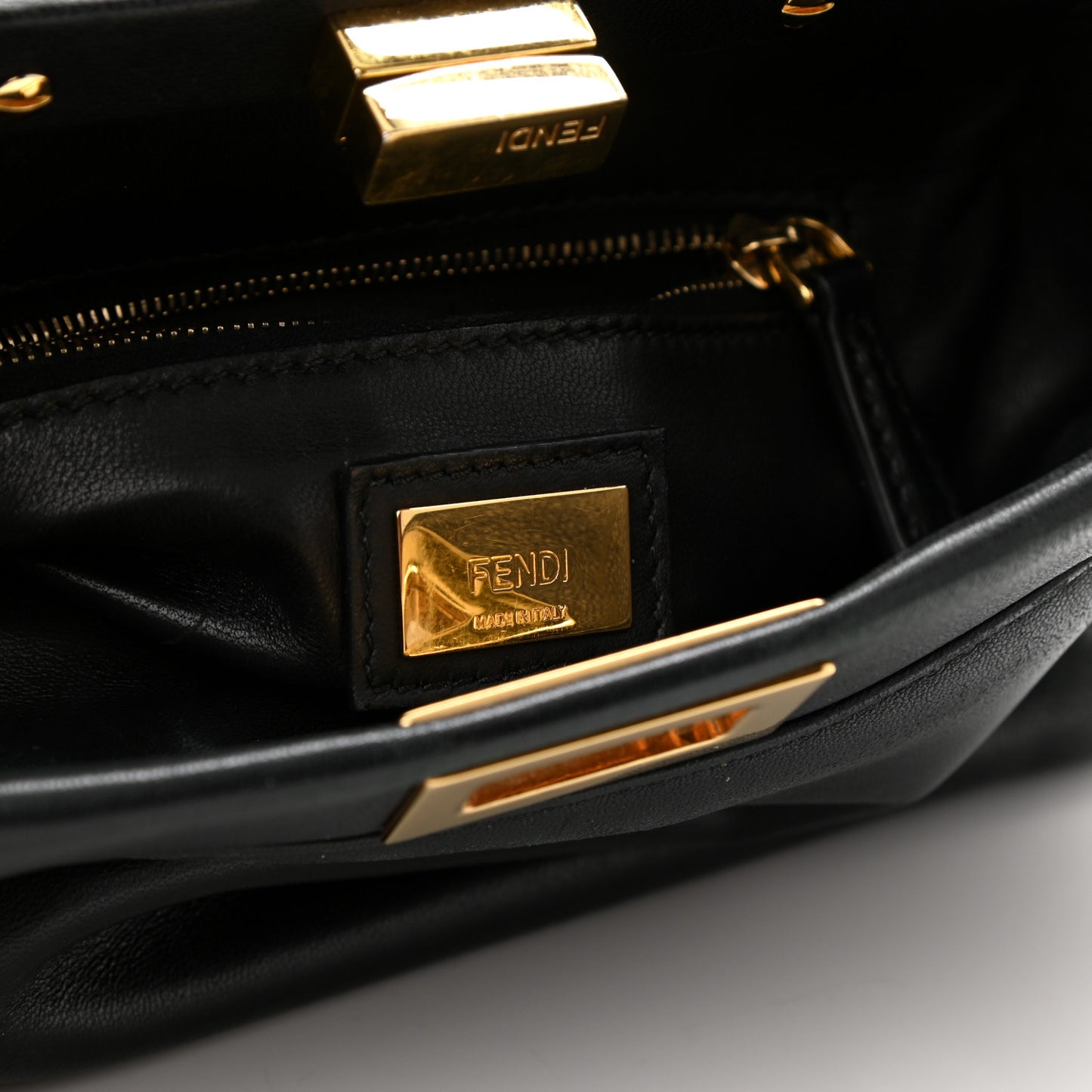 Nappa Mini Peekaboo Iconic Satchel Black