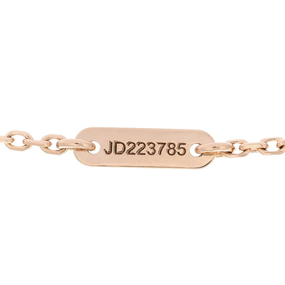 Van Cleef & Arpels 18K Rose Gold Diamond Mini Frivole Pendant Necklace 4 of 5