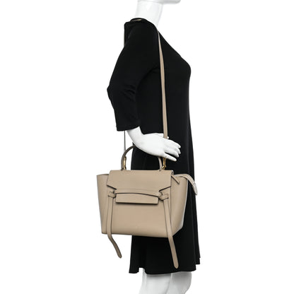 Celine Grained Calfskin Micro Belt Bag Light Taupe 2 of 9