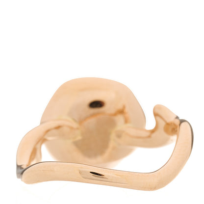 Christian Dior 18K Rose Gold Diamond Large Rose Couture Ring 54 7 3 of 4