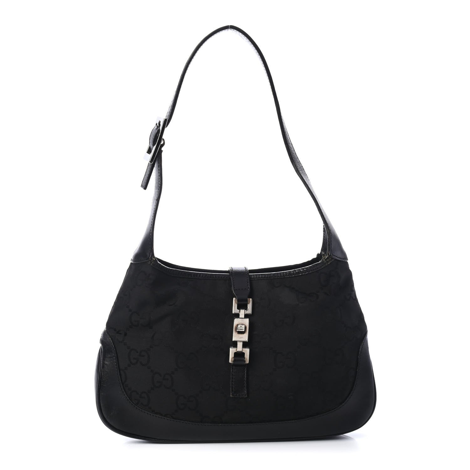 Gucci Monogram Small Jackie O Hobo Black 1 of 4