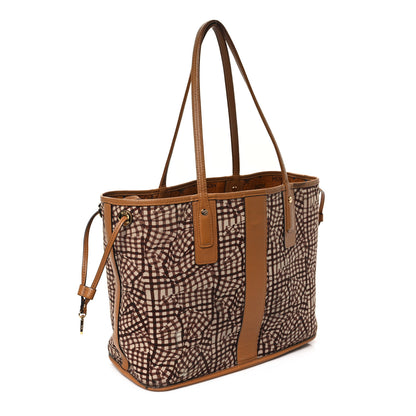MCM Visetos Medium Liz Reversible Shopper Tote Cognac 13 of 17