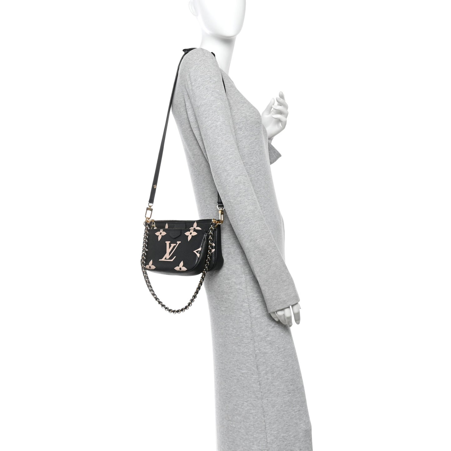 Empreinte Monogram Giant Multi Pochette Accessories Black Beige