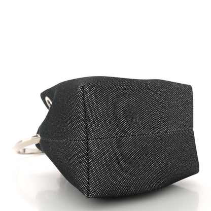 Jimmy Choo Metallic Fabric Bon Bon Bag Bucket Bag Silver 4 of 11