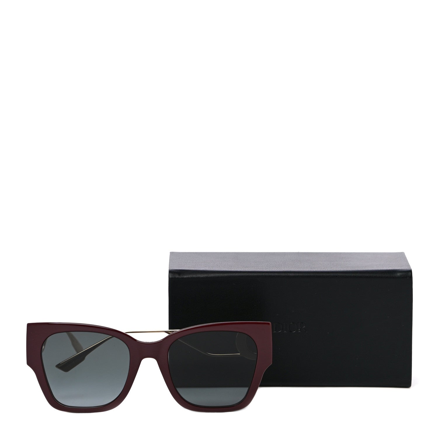 Christian Dior Rectangular 30 Montaigne 1 Sunglasses Burgundy 9 of 9