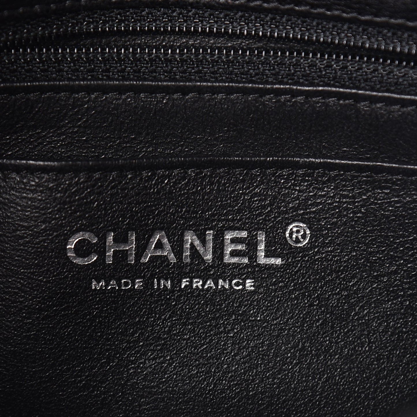 Crumpled Calfskin Quilted Mini Rectangular Flap So Black