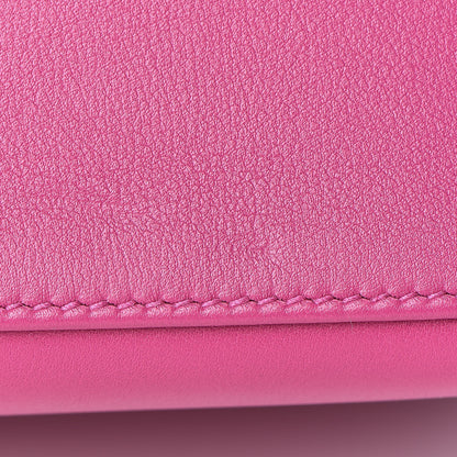 Hermes Swift Kelly Pochette Clutch Rose Pourpre 12 of 14