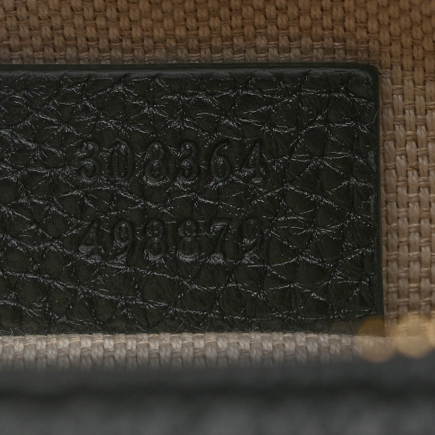 Pebbled Calfskin Small Soho Disco Bag Black