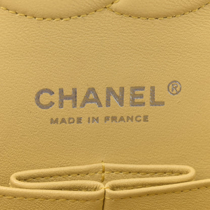 Chanel Caviar Quilted Medium Double Flap Light Yellow 6 of 12
