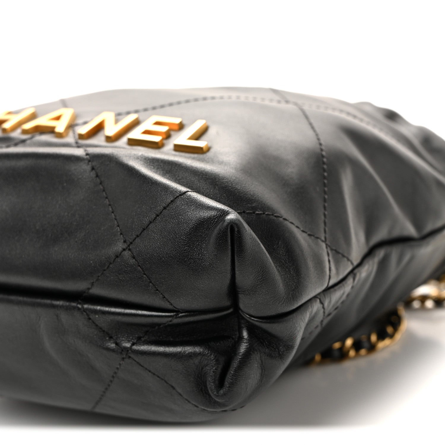 Chanel Shiny Calfskin Quilted Mini Chanel 22 Black 10 of 10