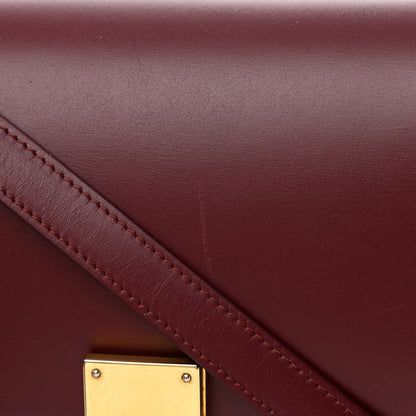 Celine Box Calfskin Medium Classic Box Flap Bag Burgundy 11 of 15