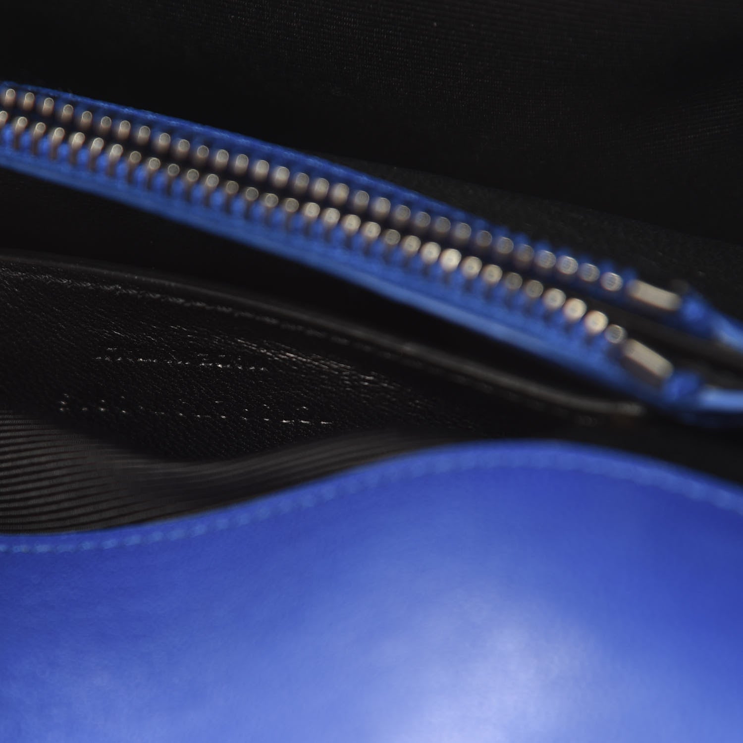 Saint Laurent Sheepskin Matelasse Chevron Monogram Medium College Bag Outremer 7 of 12