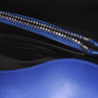 Saint Laurent Sheepskin Matelasse Chevron Monogram Medium College Bag Outremer 7 of 12