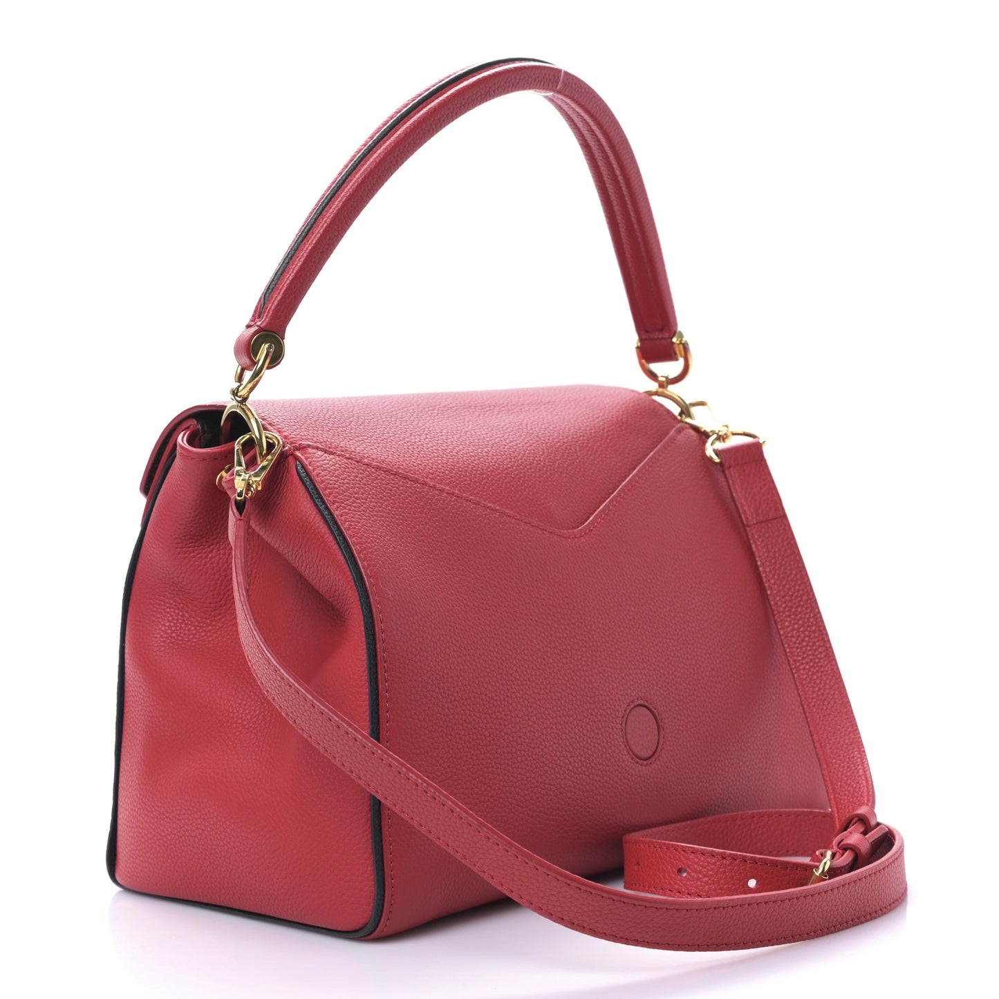 Grained Calfskin Monogram Double V Rubis