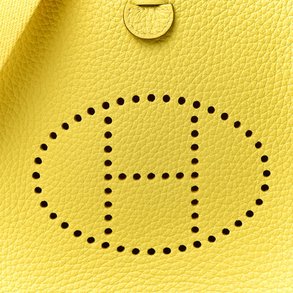 Hermes Taurillon Clemence Evelyne TPM Lime 7 of 10