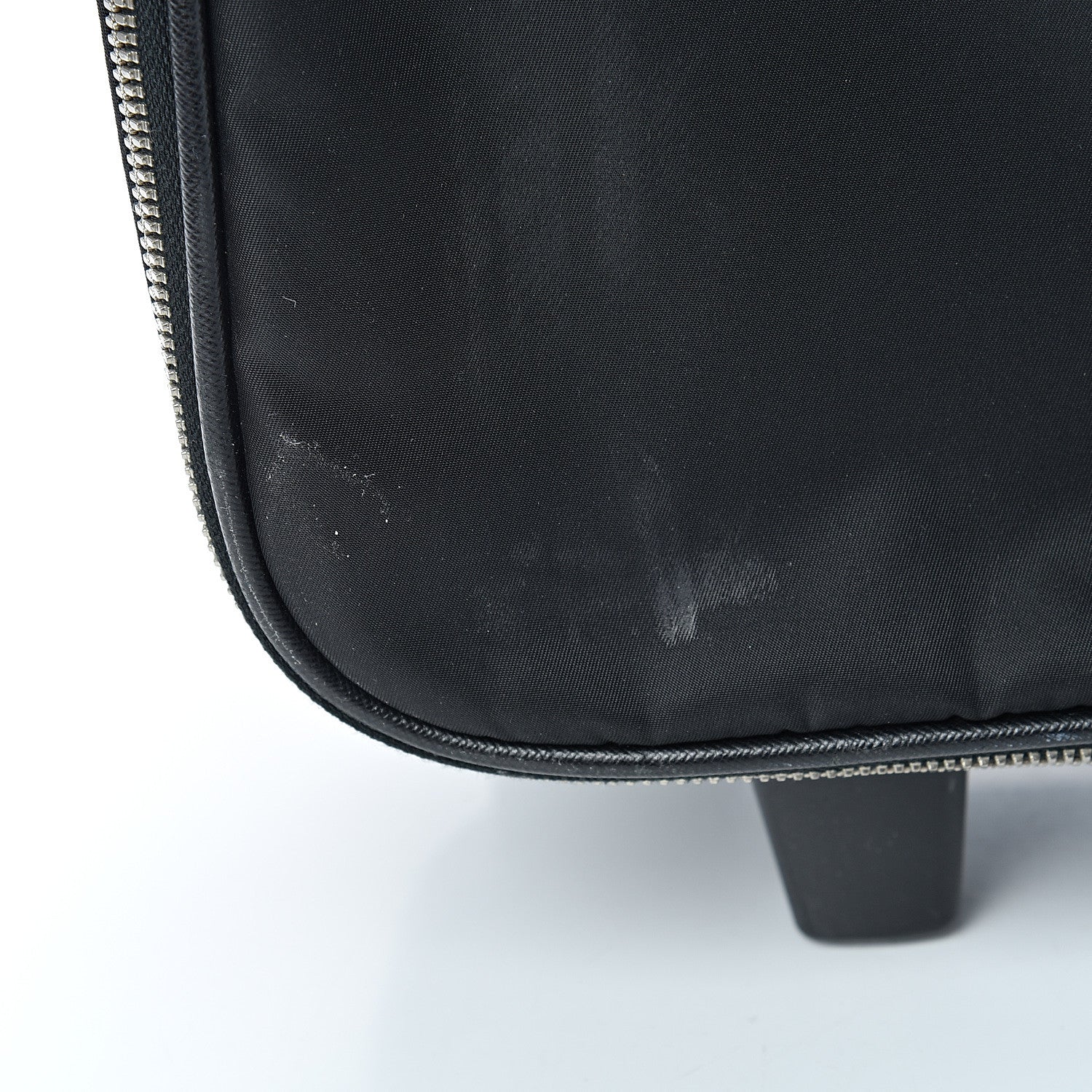 Prada Tessuto Nylon Saffiano Trolley Luggage Black 24 of 32