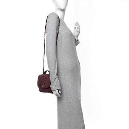 Chanel Caviar Quilted Small Business Affinity Flap Burgundy 2 of 12