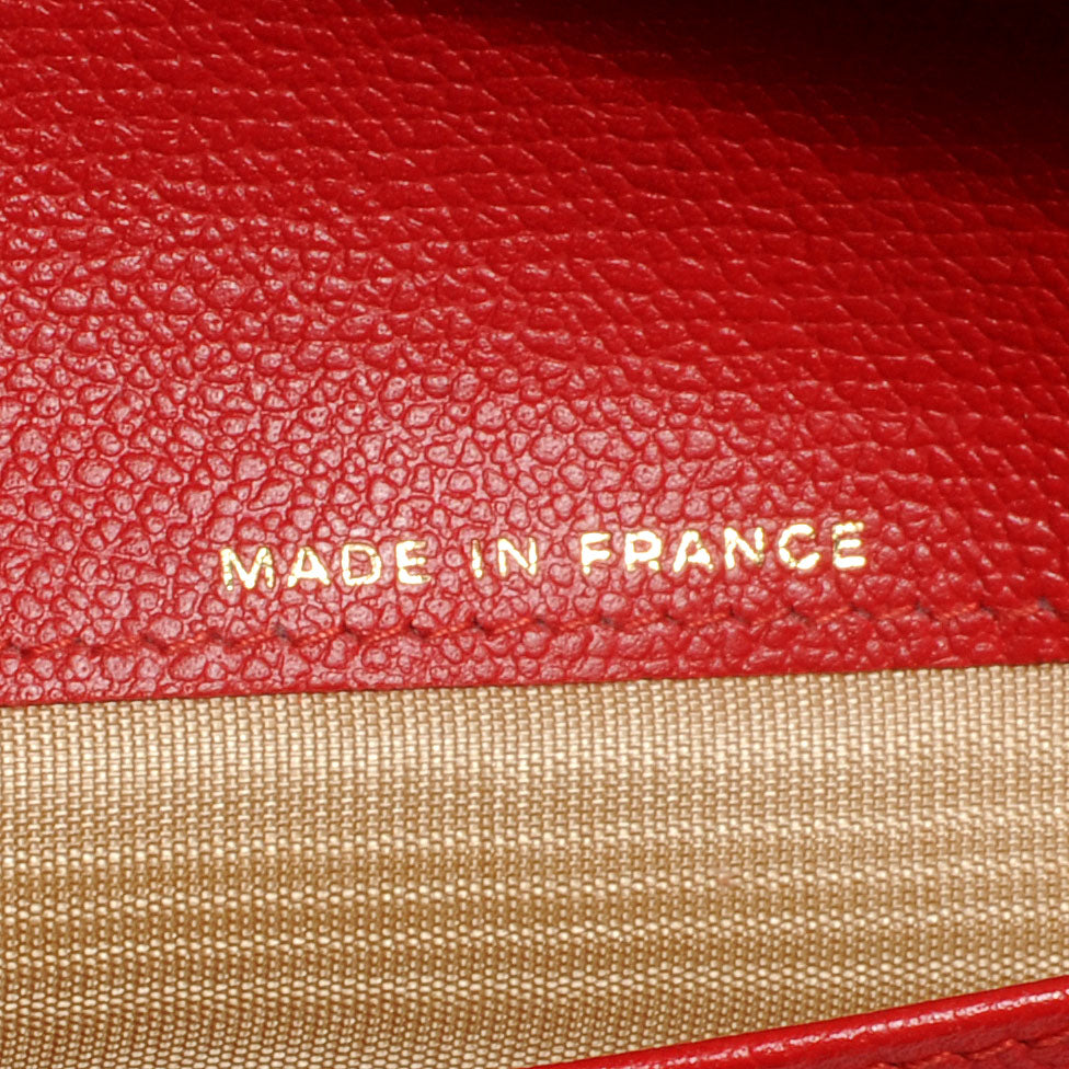 Chanel Calfskin Yen Wallet Red 8 of 9