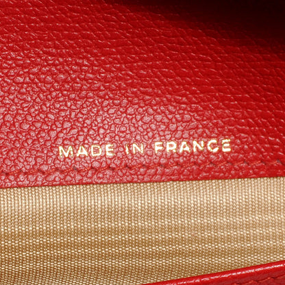 Chanel Calfskin Yen Wallet Red 8 of 9