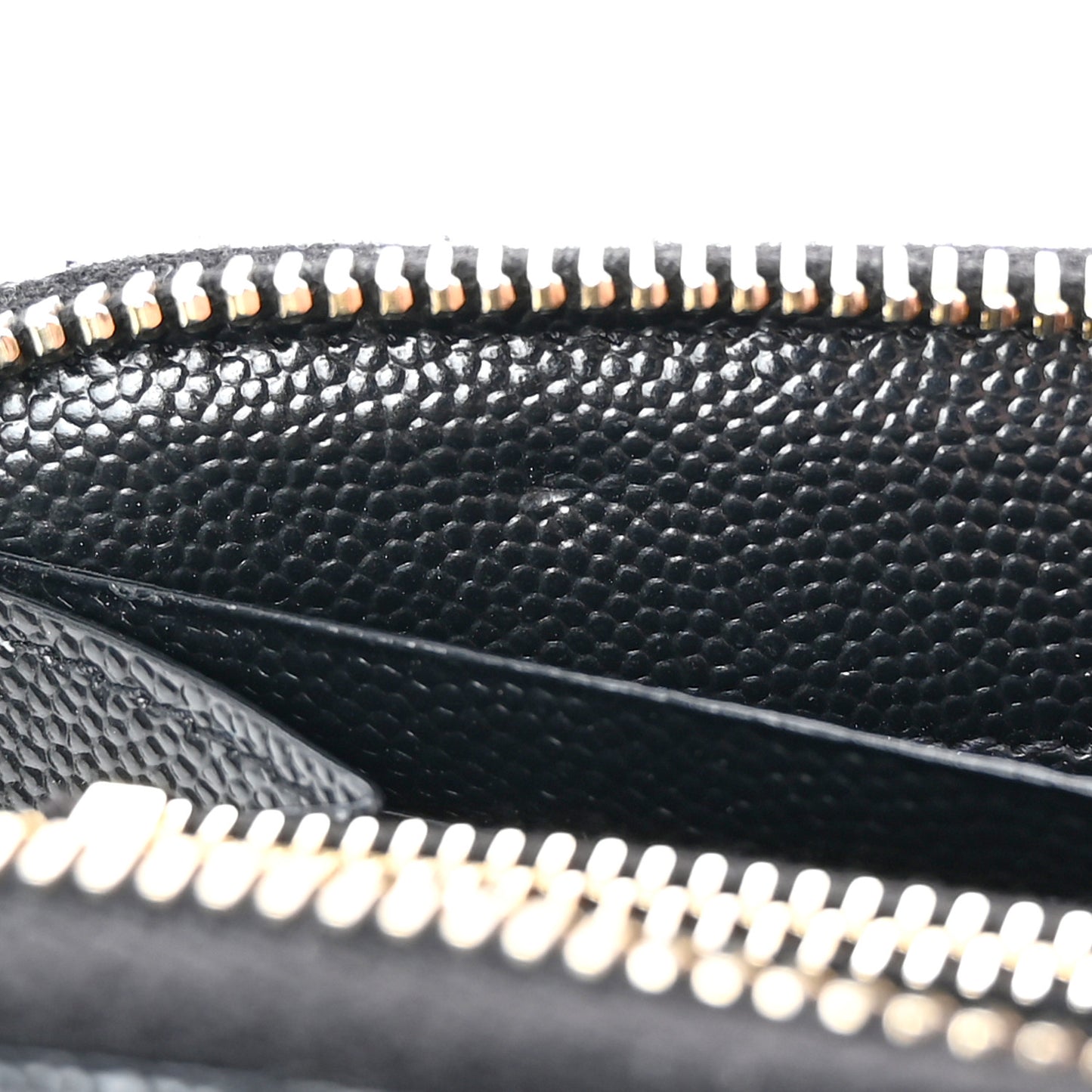 Grain De Poudre Matelasse Chevron Monogram Zip Around Wallet Black