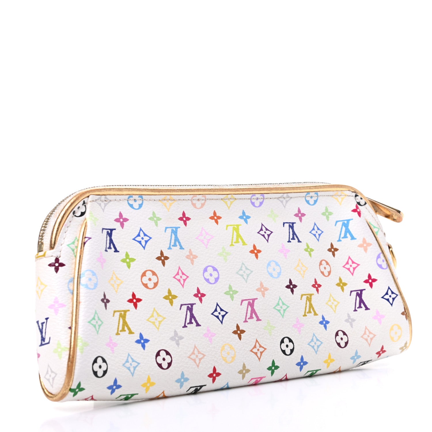Louis Vuitton Monogram Multicolor Kate Clutch White 3 of 9