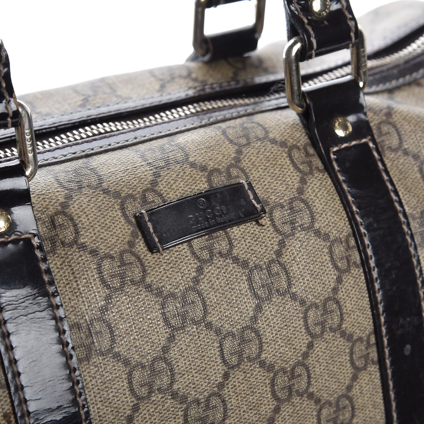 GG Plus Monogram Medium Joy Boston Dark Brown