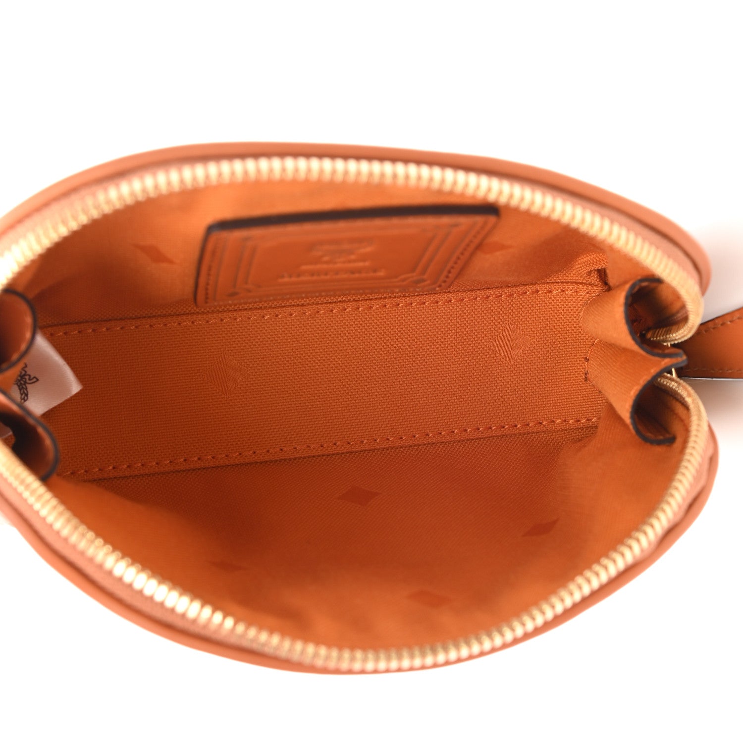 MCM Visetos Heritage Medium Cosmetic Pouch Cognac 6 of 8