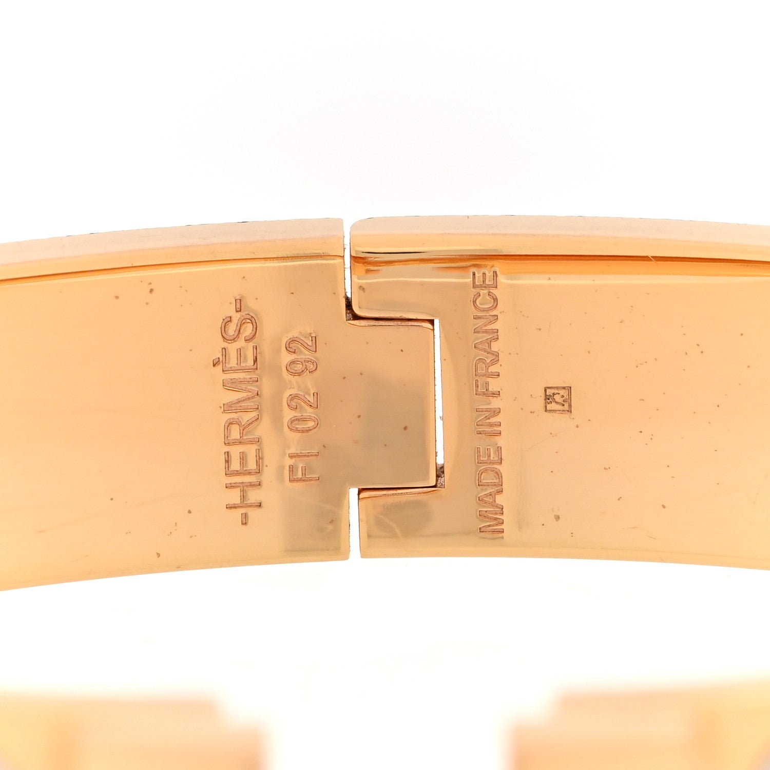 Hermes Enamel Narrow Clic Clac H Bracelet PM White 4 of 4