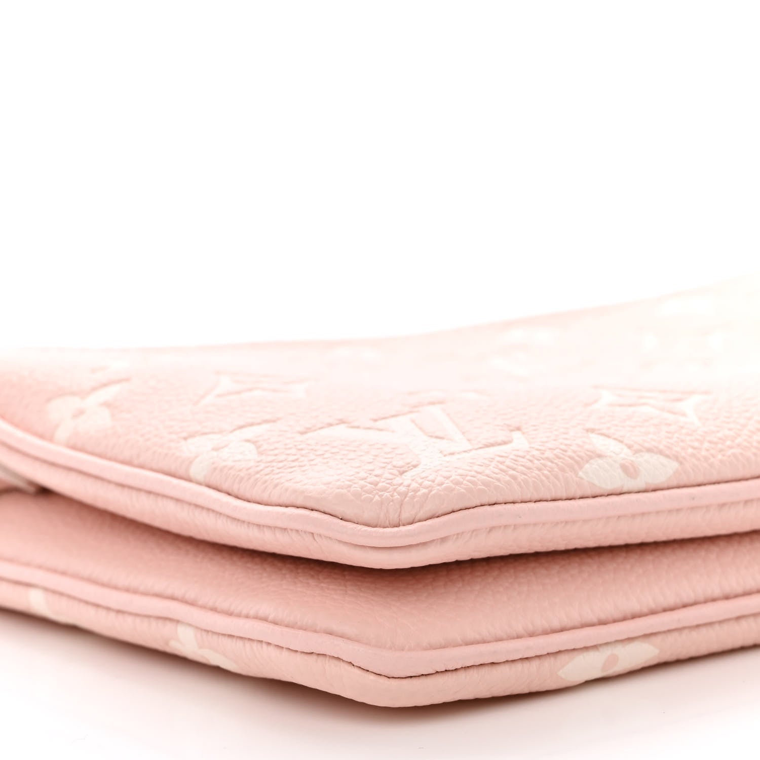 Louis Vuitton Empreinte Monogram Double Zip Pochette Rose 10 of 12