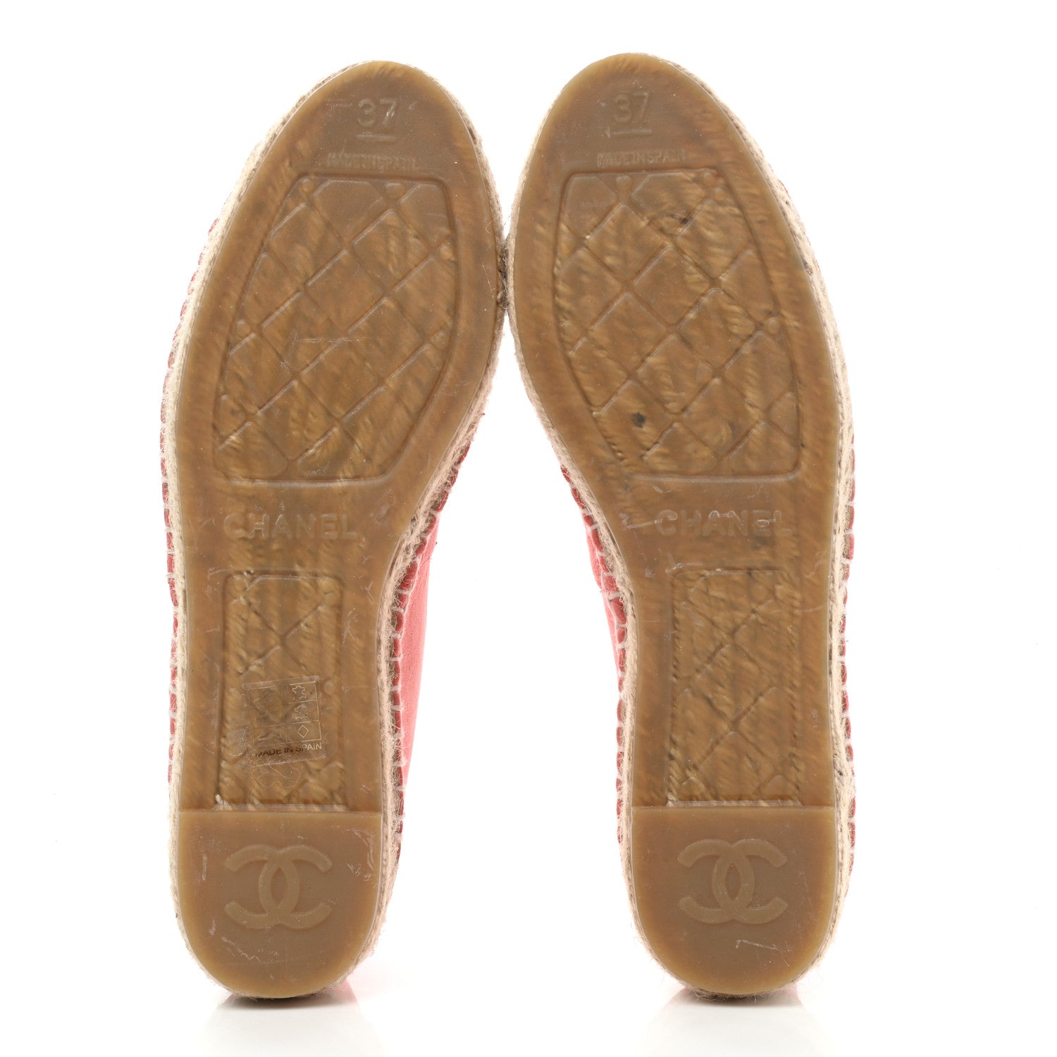 Chanel Suede CC Espadrilles 37 Pink 5 of 9