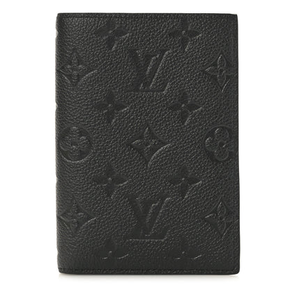 Louis Vuitton Empreinte Monogram Passport Cover Black 1 of 8