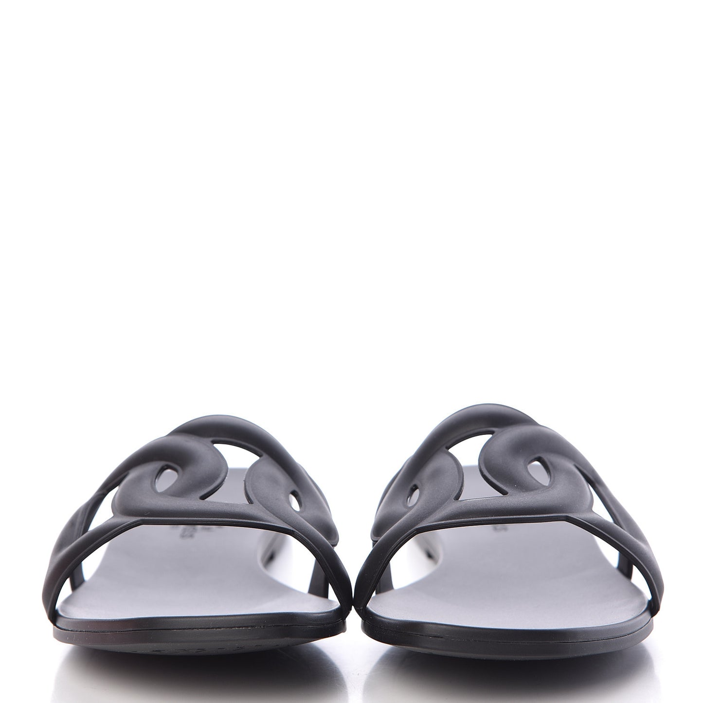Rubber Aloha Sandals 37 Black