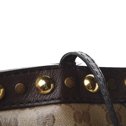 Gucci Crystal Monogram Large Babouska Vertical Shopping Tote Brown 13 of 15