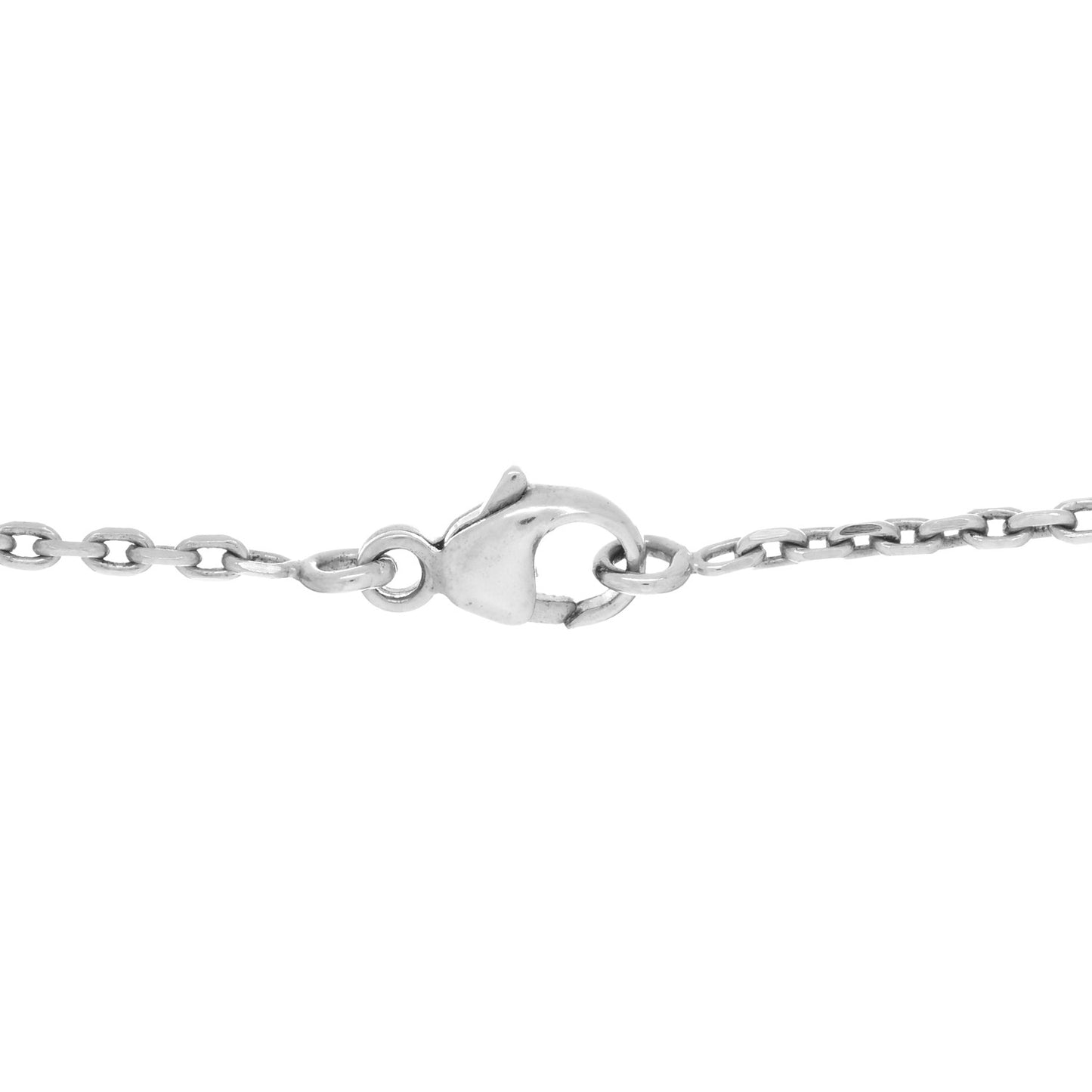 Palladium Lacquered Eileen Pendant Necklace Orange Fonce