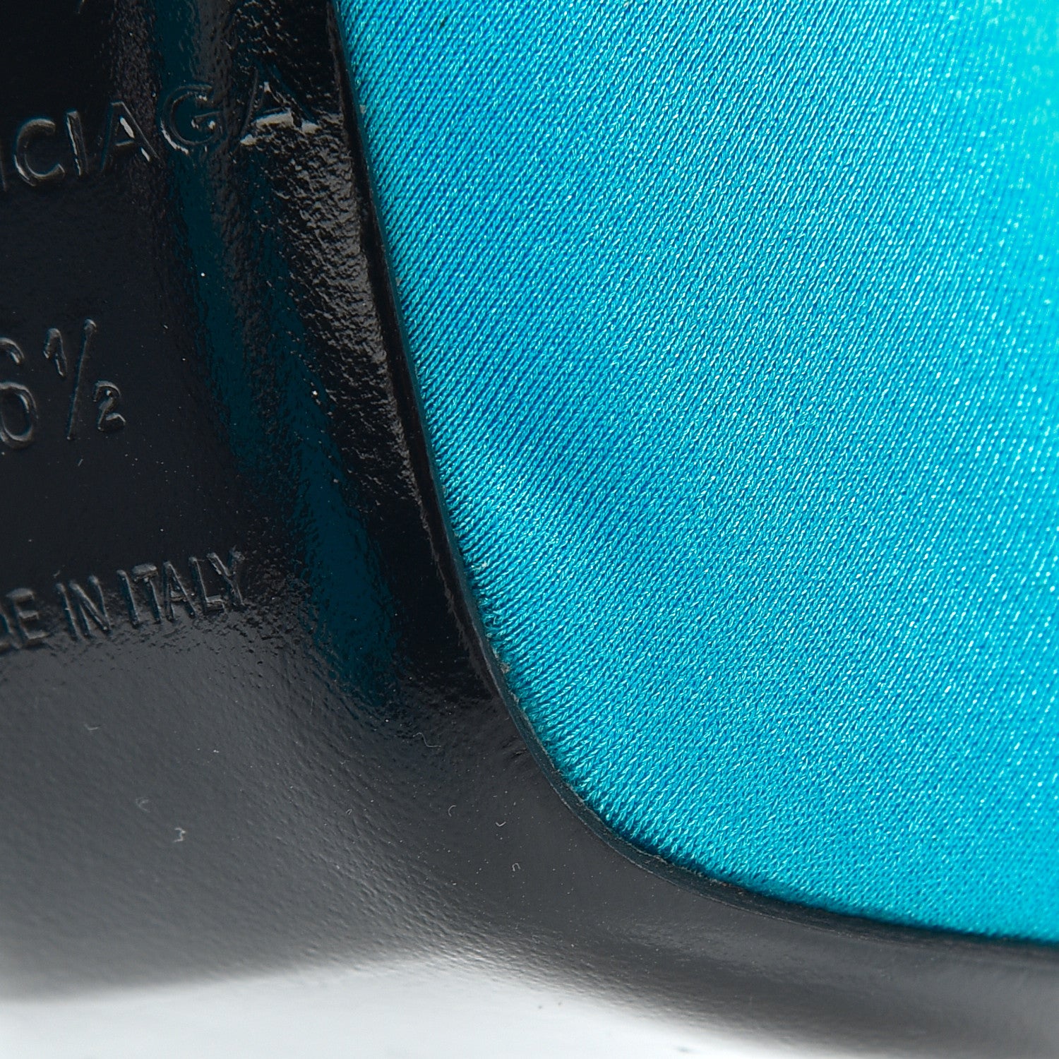 Balenciaga Spandex Knife Pointed 110mm Pumps 36.5 Bleu Turquoise 12 of 15