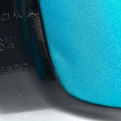 Balenciaga Spandex Knife Pointed 110mm Pumps 36.5 Bleu Turquoise 12 of 15