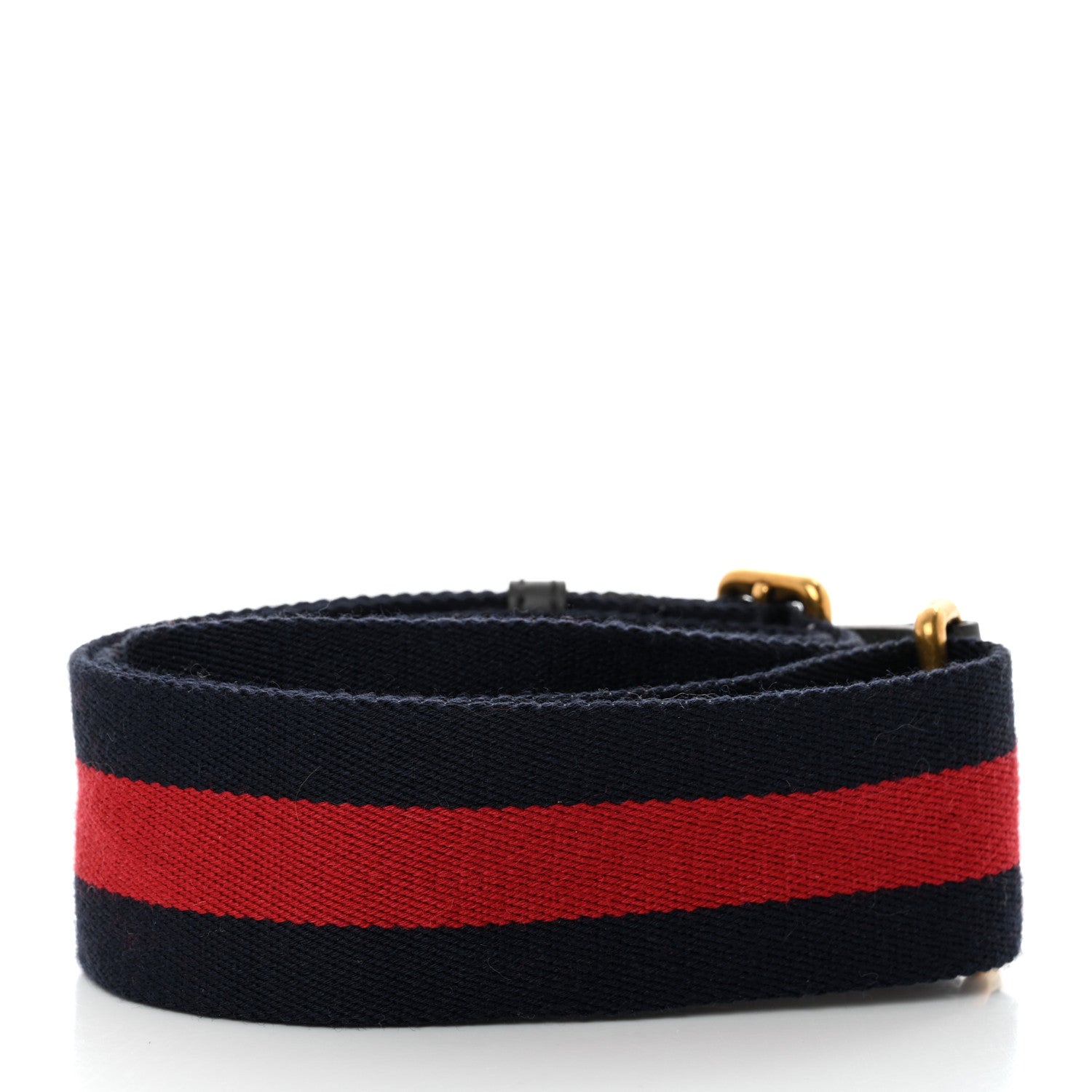 Gucci Canvas Web Shoulder Strap Navy Red 2 of 4