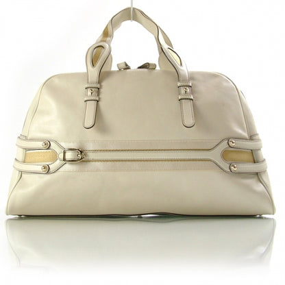 Gucci Leather Signature XL Bowler Ivory 1 of 12