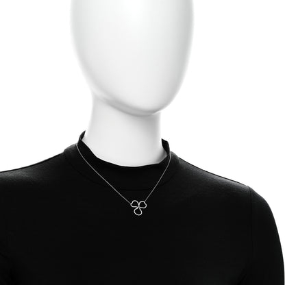 Tiffany Platinum Diamond Large Paper Flowers Pendant Necklace 2 of 6
