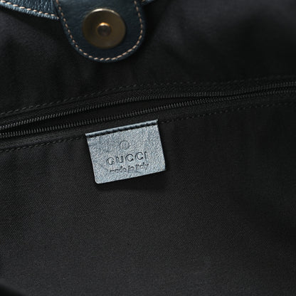 Gucci Monogram Medium Sukey Tote Metallic Blue 6 of 10