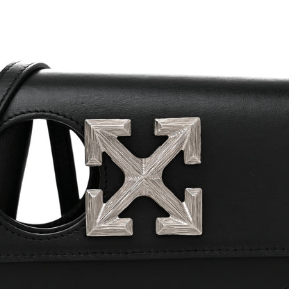 Off-White Calfskin Jitney 0.7 Meteor Bag Black 10 of 12