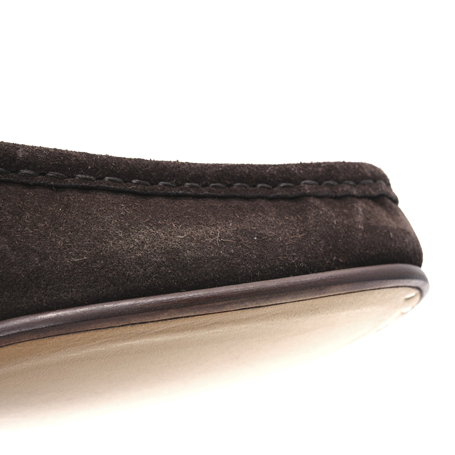 Gucci Suede Mens Horsebit Loafers 9 Testa di Moro 11 of 13