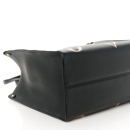 Louis Vuitton Empreinte Monogram Giant Onthego MM Black Beige 8 of 10