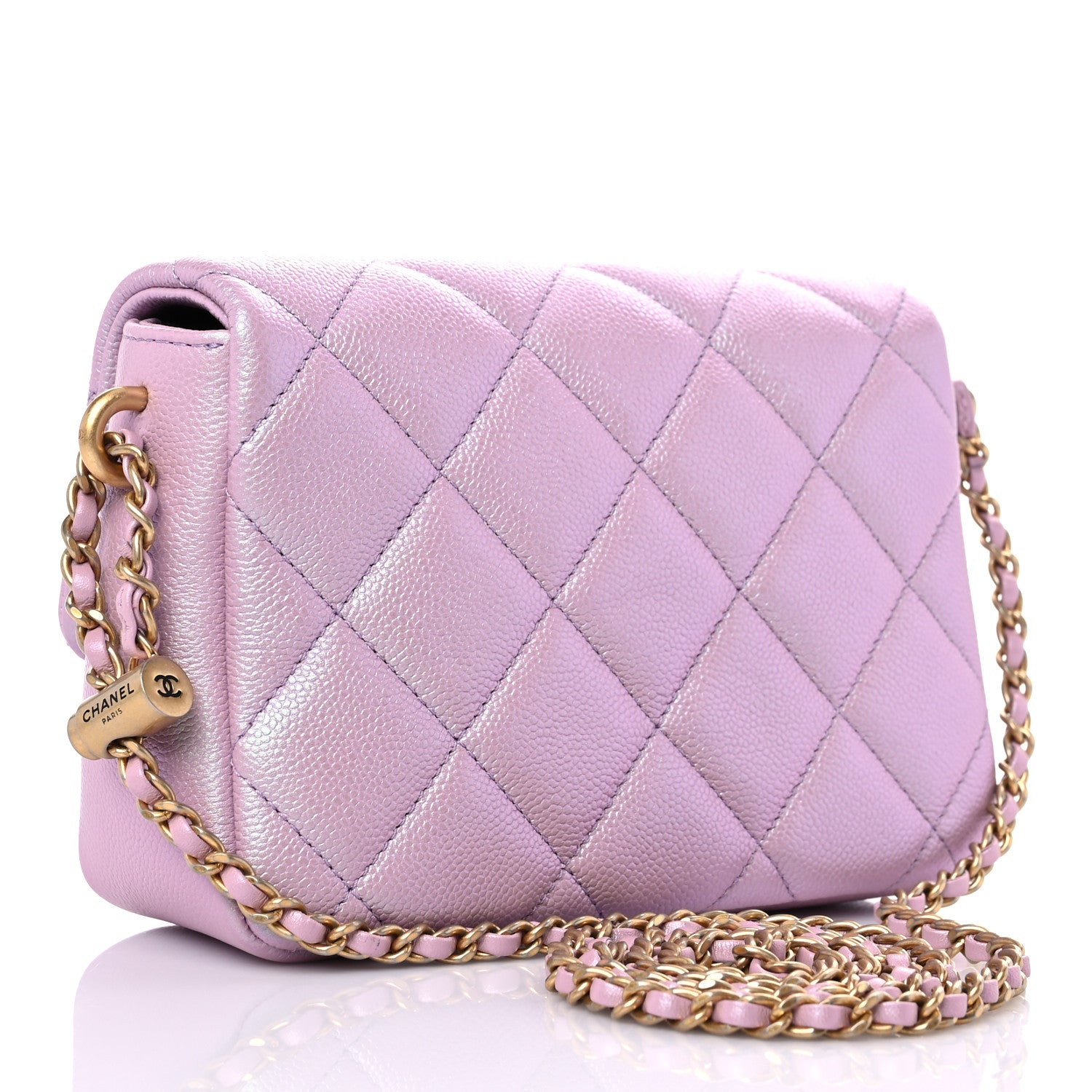 Chanel Iridescent Caviar Quilted Mini My Perfect Flap Pink 3 of 11