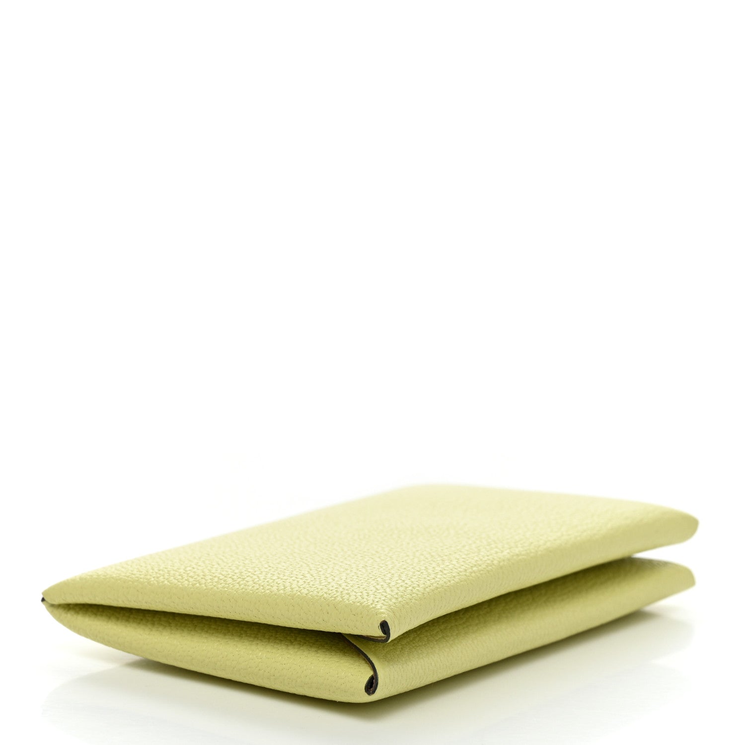 Hermes Chevre Mysore Verso Calvi Card Case Jaune Bourgeon Nata 4 of 8